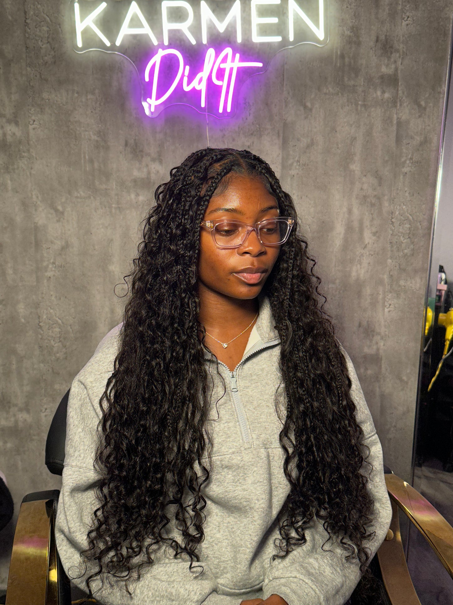 Island curl bulk hair