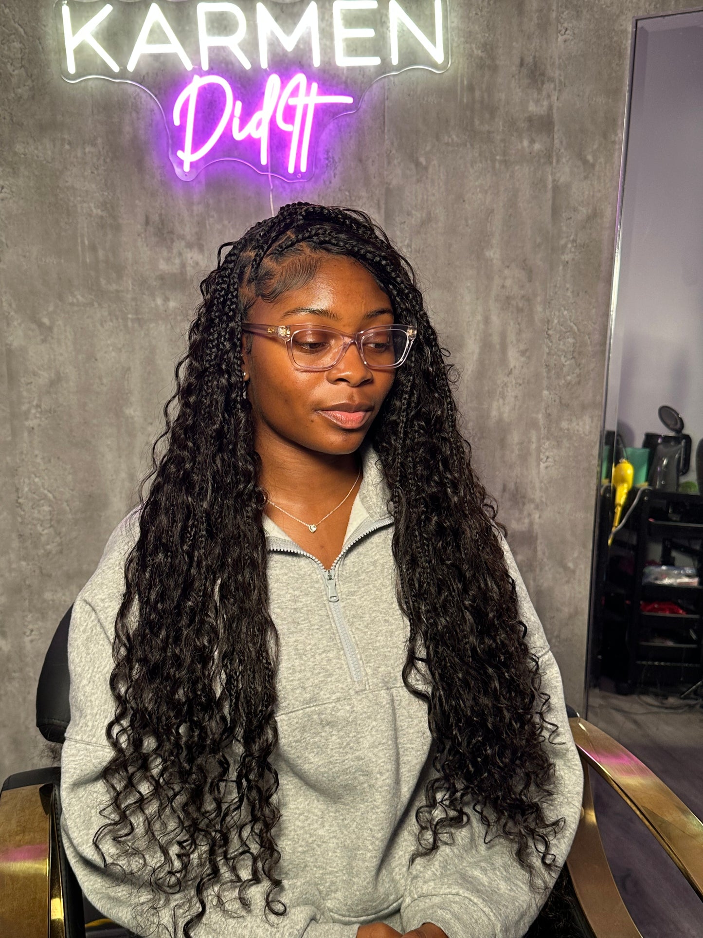 Island curl bulk hair